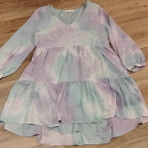 Karlie Pastel Tie-Dye Dress